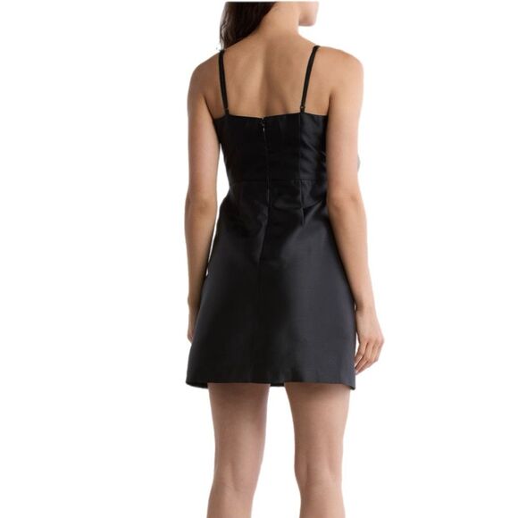 NWT Hutch Serena bow Black and White A-line dress Size 6 - Picture 3 of 11